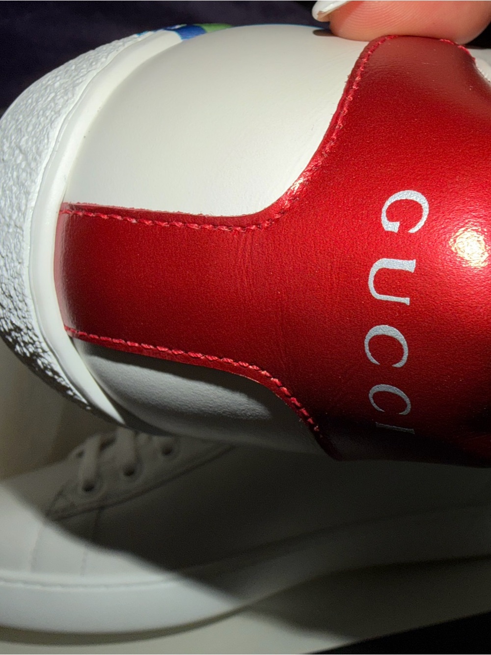 Gucci Men's Ace 'Loved' sneakers size 8 - Picture 2 of 5